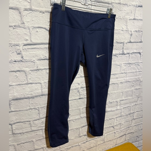 Nike Dark Blue Athletic Leggings - Picture 2 of 8